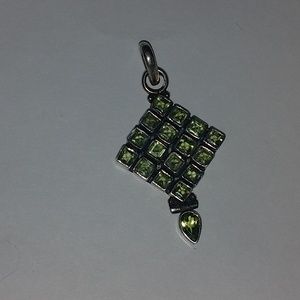 Sterling Silver Peridot Pendant